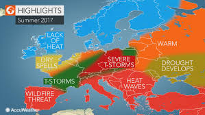 2017 Europe summer forecast: Heat to dominate the south; Storms to rattle Germany and PolandΕυρώπη-πρόβλεψη για το καλοκαίρι 2017 :Η ζέστη θα κυριαρχήσει στα νότια-καταιγίδες θα “ταράξουν” Γερμανία και Πολωνία